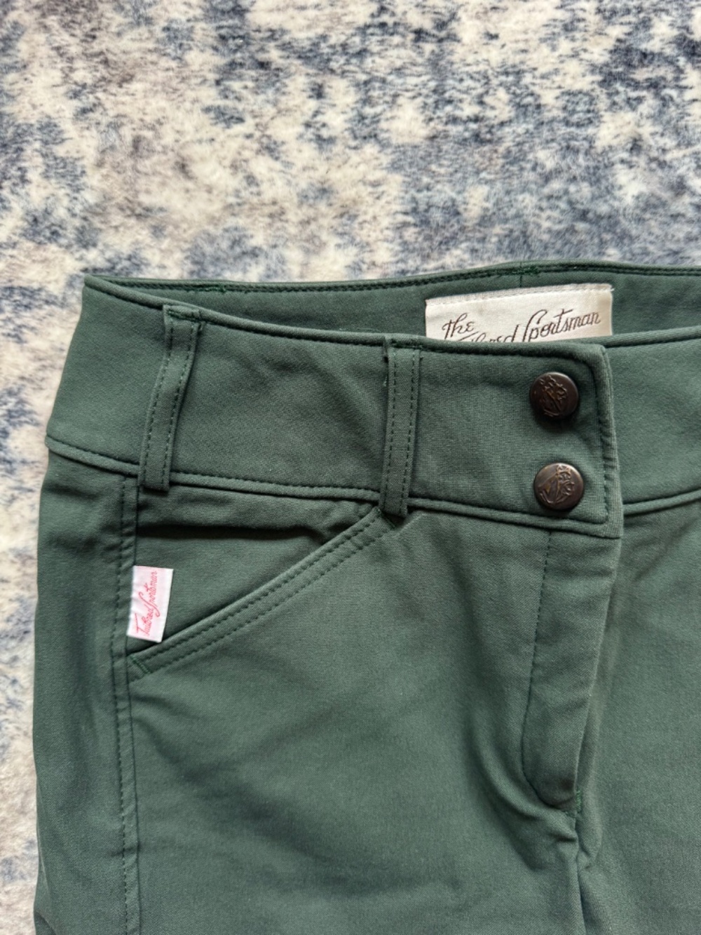 The Tailored Sportsman Dark Green Breeches - Picture 3 of 6